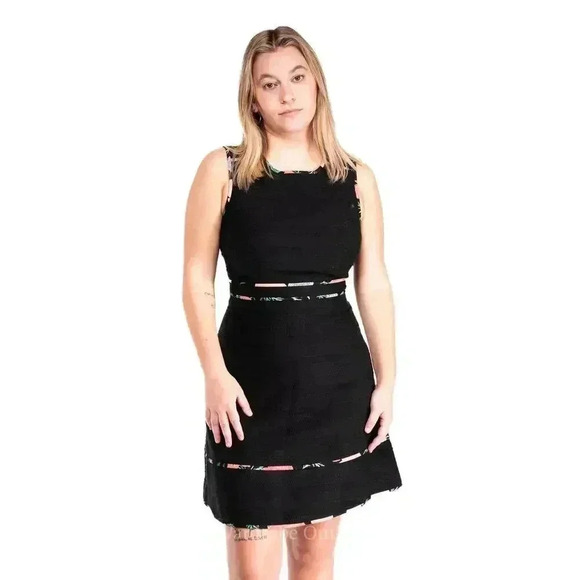 Deadstock Kate Spade New York Blossom Trim Tweed Dress - Picture 1 of 8